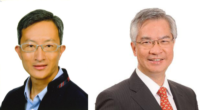 新任校董林哲玄醫生（左）及阮德添先生
